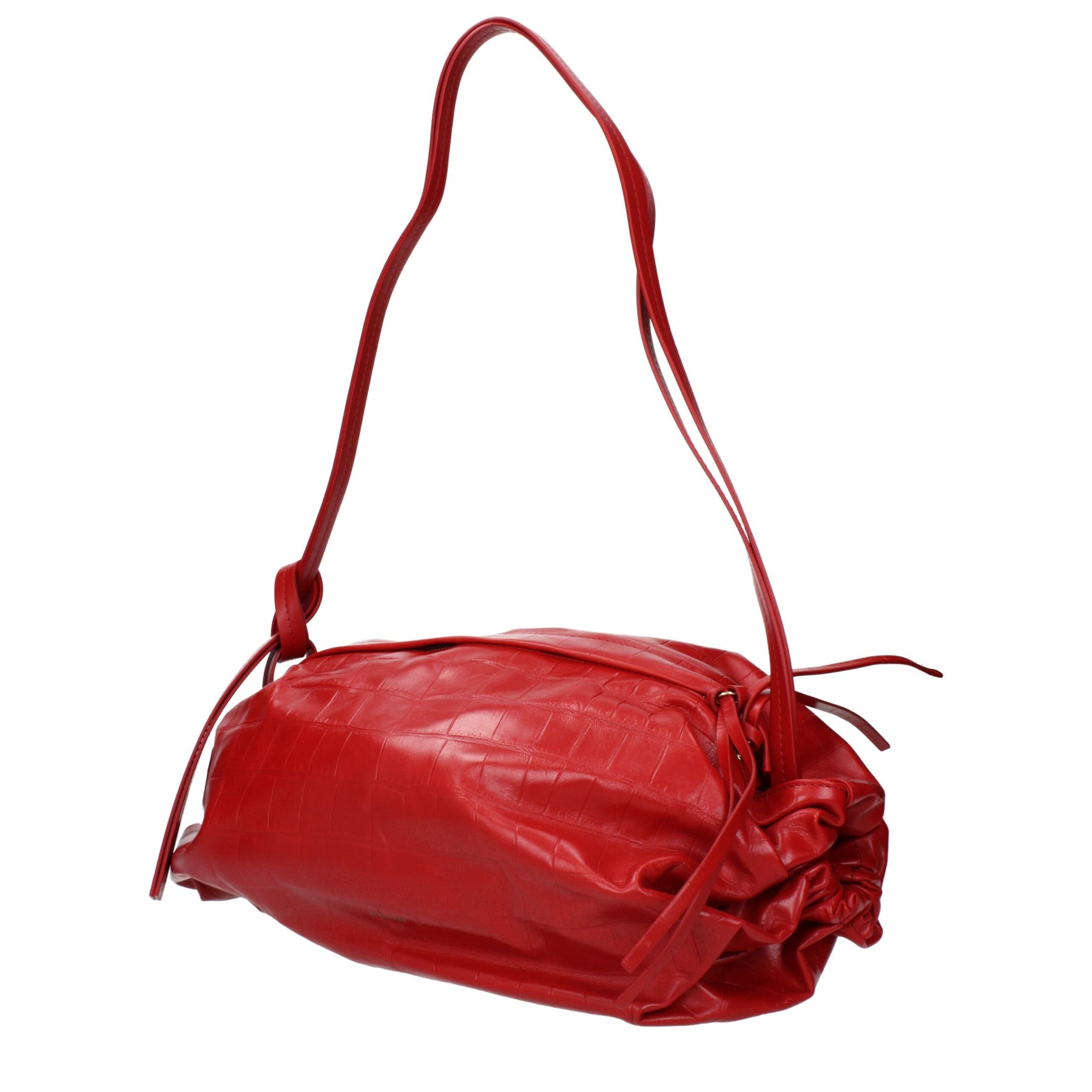 Jil Sander Red Leather Shoulder Bag | Regal Royce