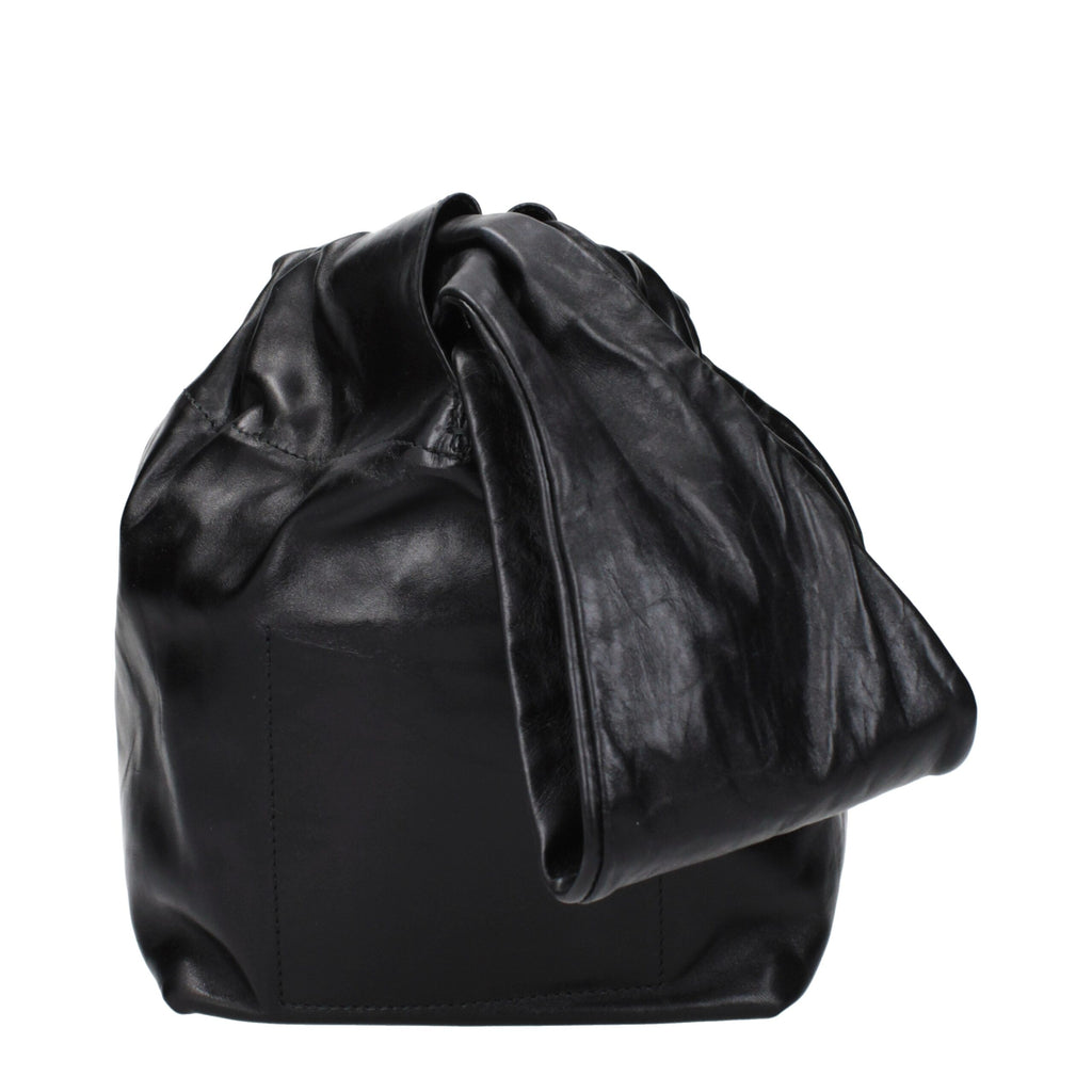 Jil Sander Black Leather Handbag