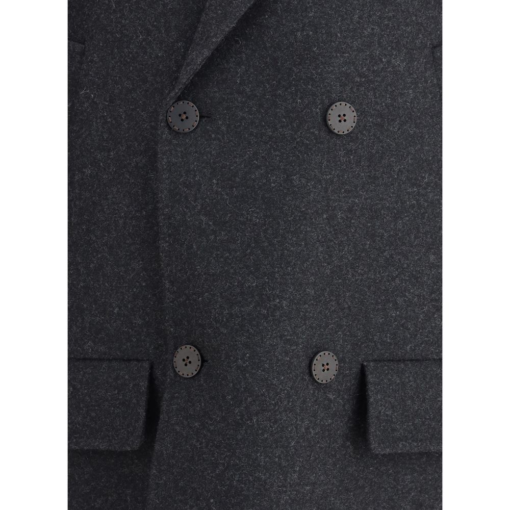 Fendi Gray Fleece Wool Coat | Regal Royce