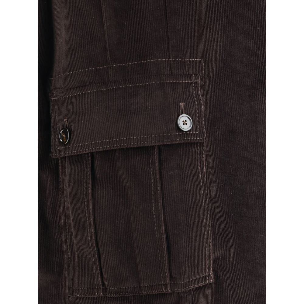 Dolce & Gabbana Brown Cotton Cargo Pants | Regal Royce