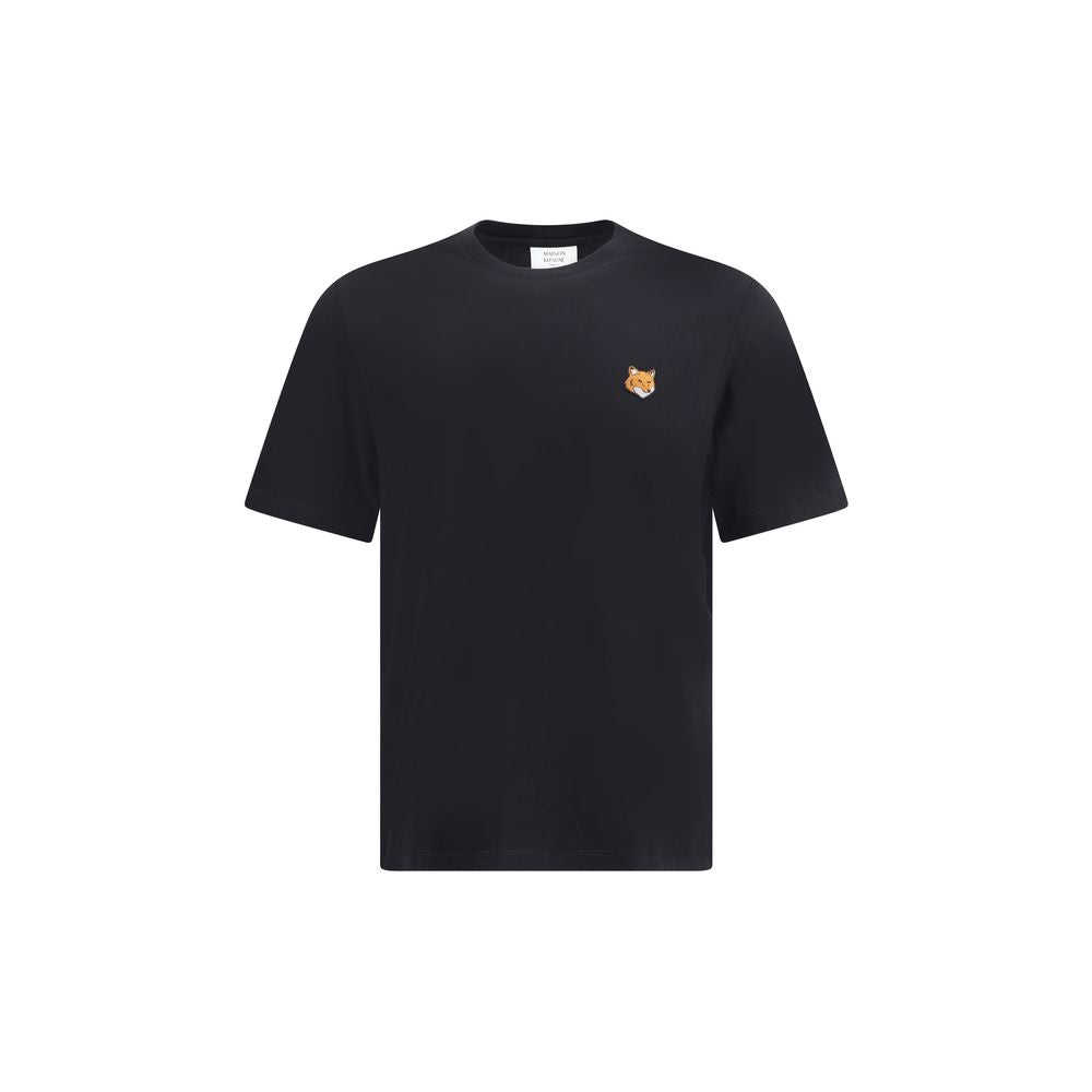 Maison Kitsuné Black Cotton T-Shirt | Regal Royce