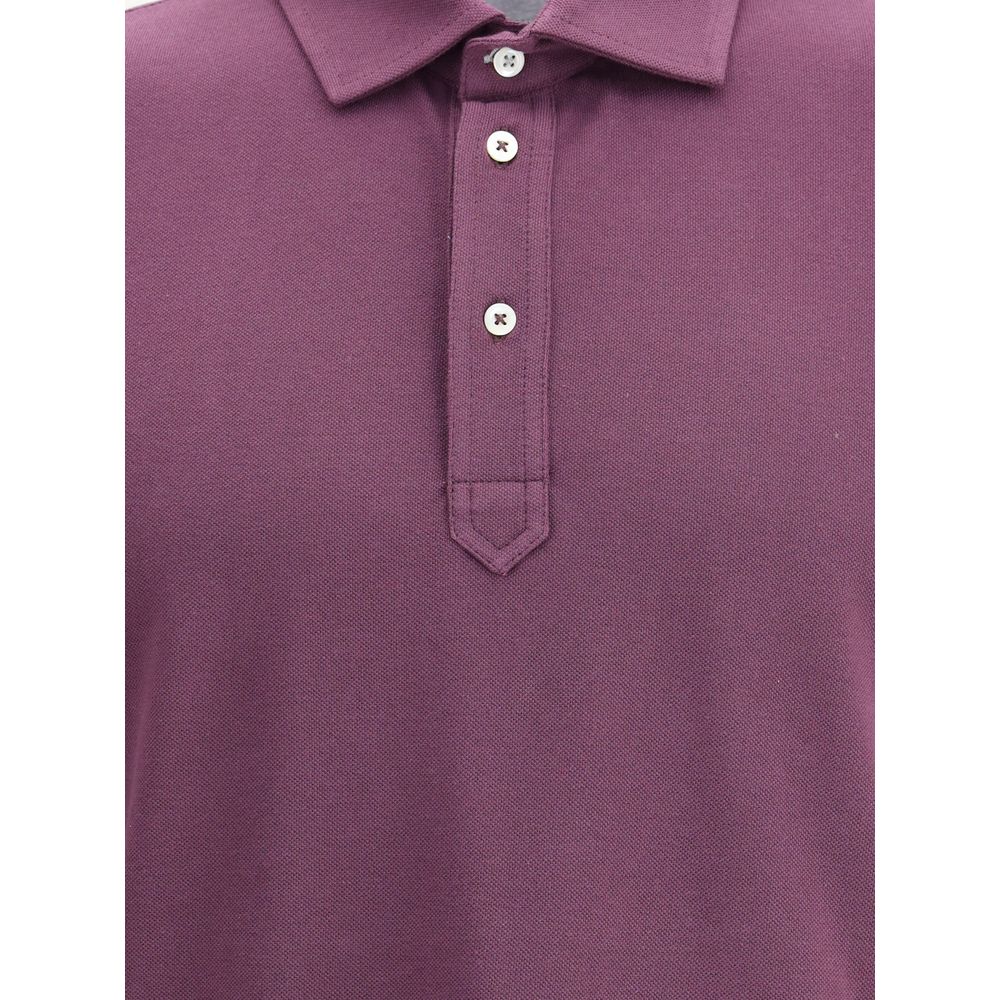 Brunello Cucinelli Multicolor Cotton Polo Shirt | Regal Royce