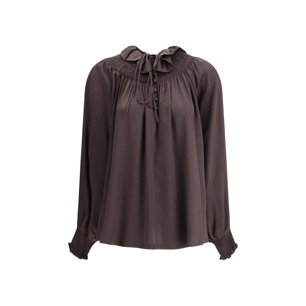 Burberry Brown Silk Blouse | Regal Royce