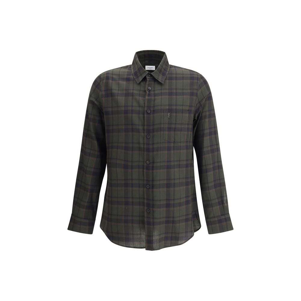 Saint Laurent Bicolor Cotton Pattern Shirt | Regal Royce