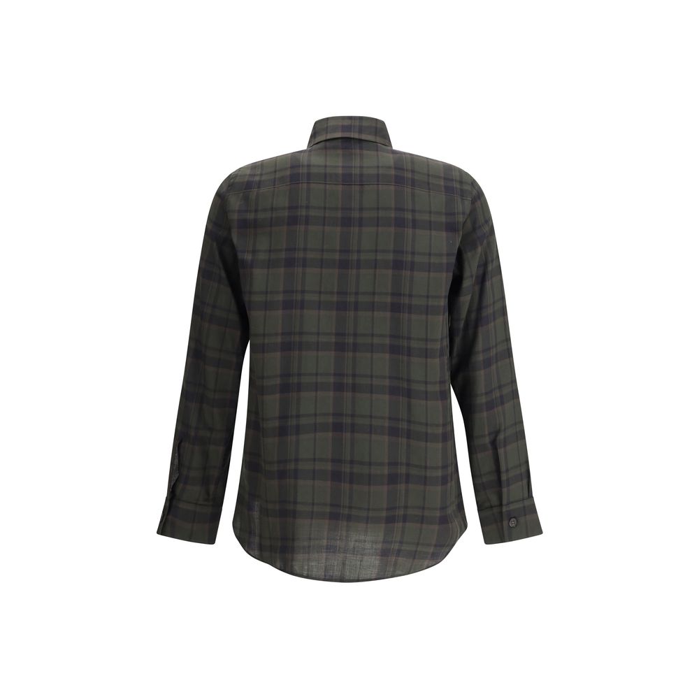 Saint Laurent Bicolor Cotton Pattern Shirt | Regal Royce