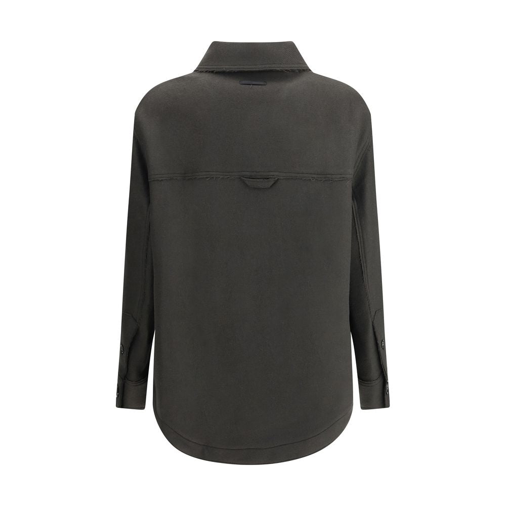 Ami Paris Gray Wool Clothing