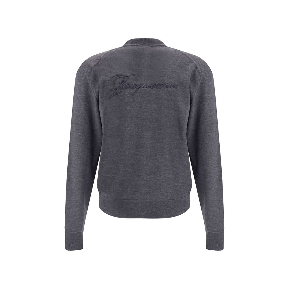 Jacquemus Gray Merino Wool Cardigan | Regal Royce