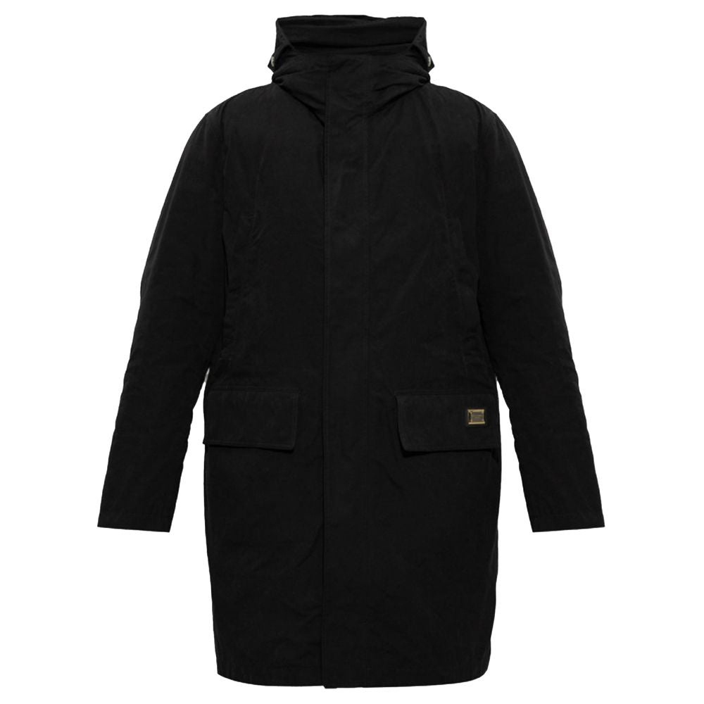 Dolce & Gabbana Black Cotton Jackets & Coat