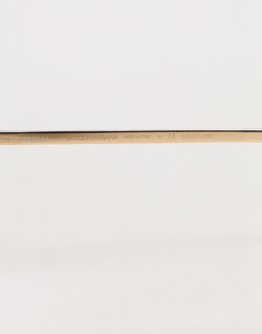 Dolce & Gabbana DG2215K Gold Plated Round Lenses Shade Eyewear Sunglasses