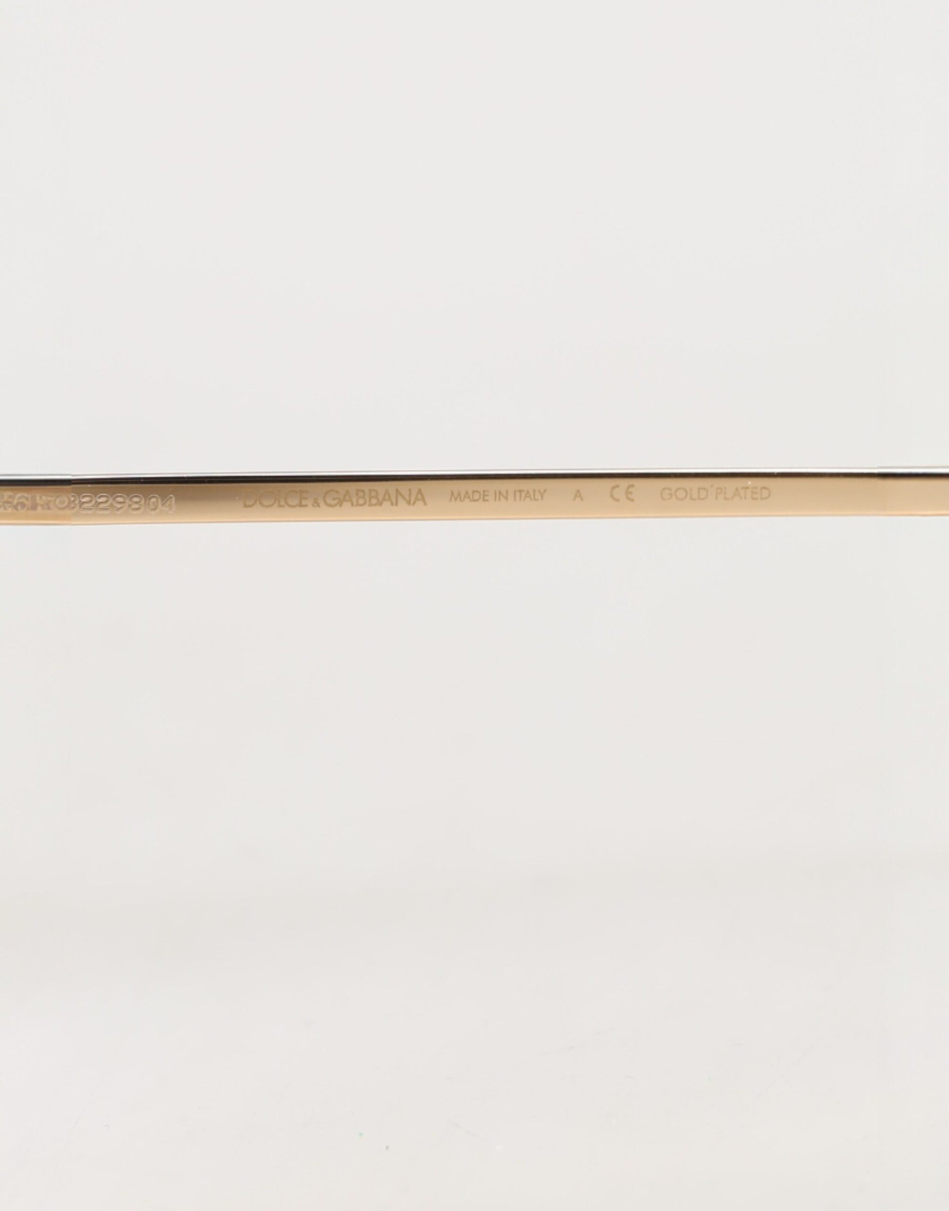 Dolce & Gabbana DG2215K Gold Plated Round Lenses Shade Eyewear Sunglasses