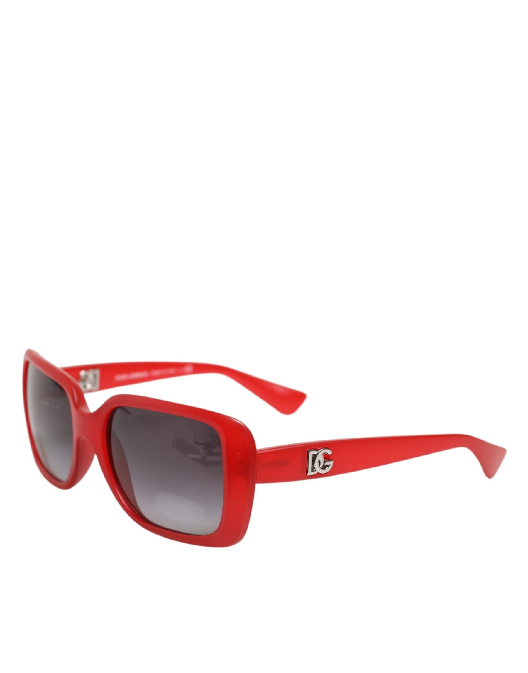 Dolce & Gabbana DG6093 Red Rectangular Grey Graduated Lenses Sunglasses | Regal Royce