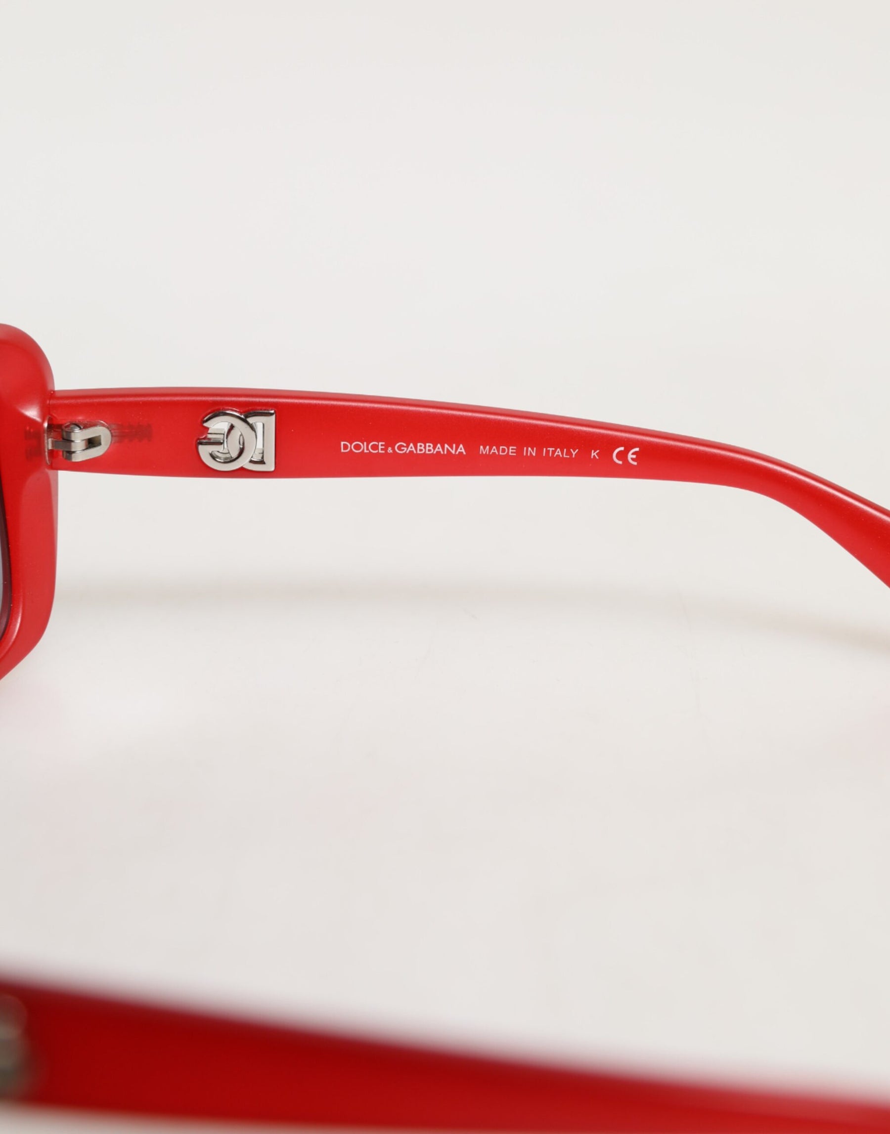 Dolce & Gabbana DG6093 Red Rectangular Grey Graduated Lenses Sunglasses | Regal Royce
