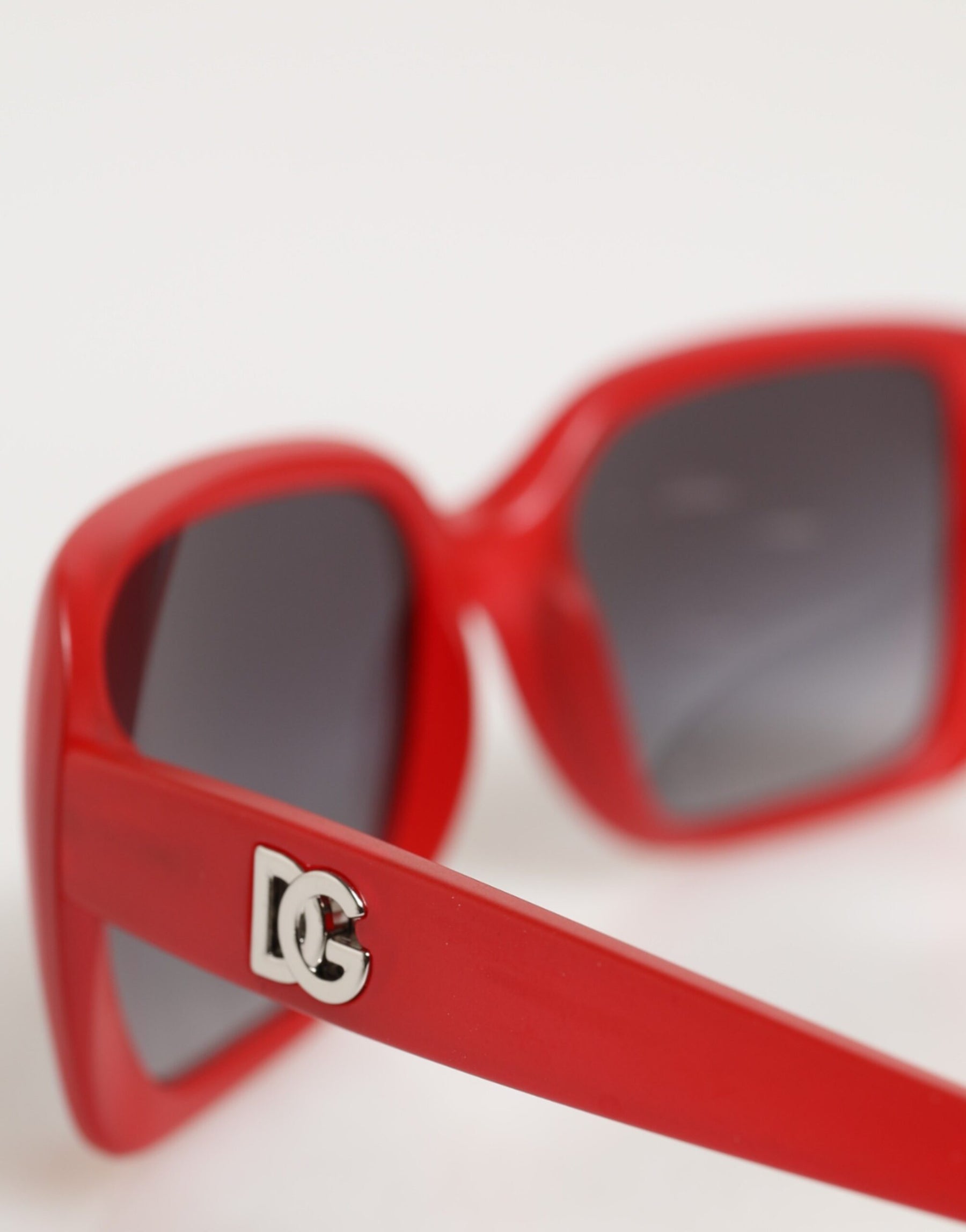 Dolce & Gabbana DG6093 Red Rectangular Grey Graduated Lenses Sunglasses | Regal Royce