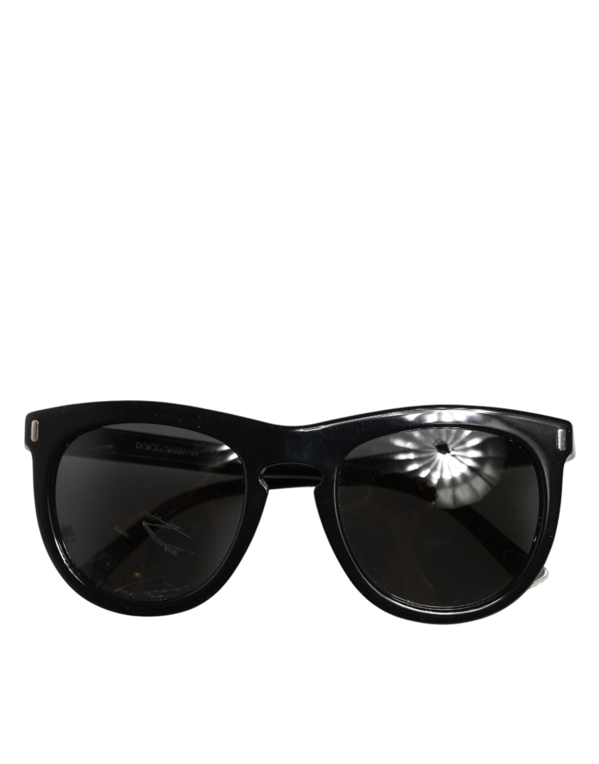 Dolce & Gabbana DG4281 Black Round Frame Full Rim Eyewear Sunglasses