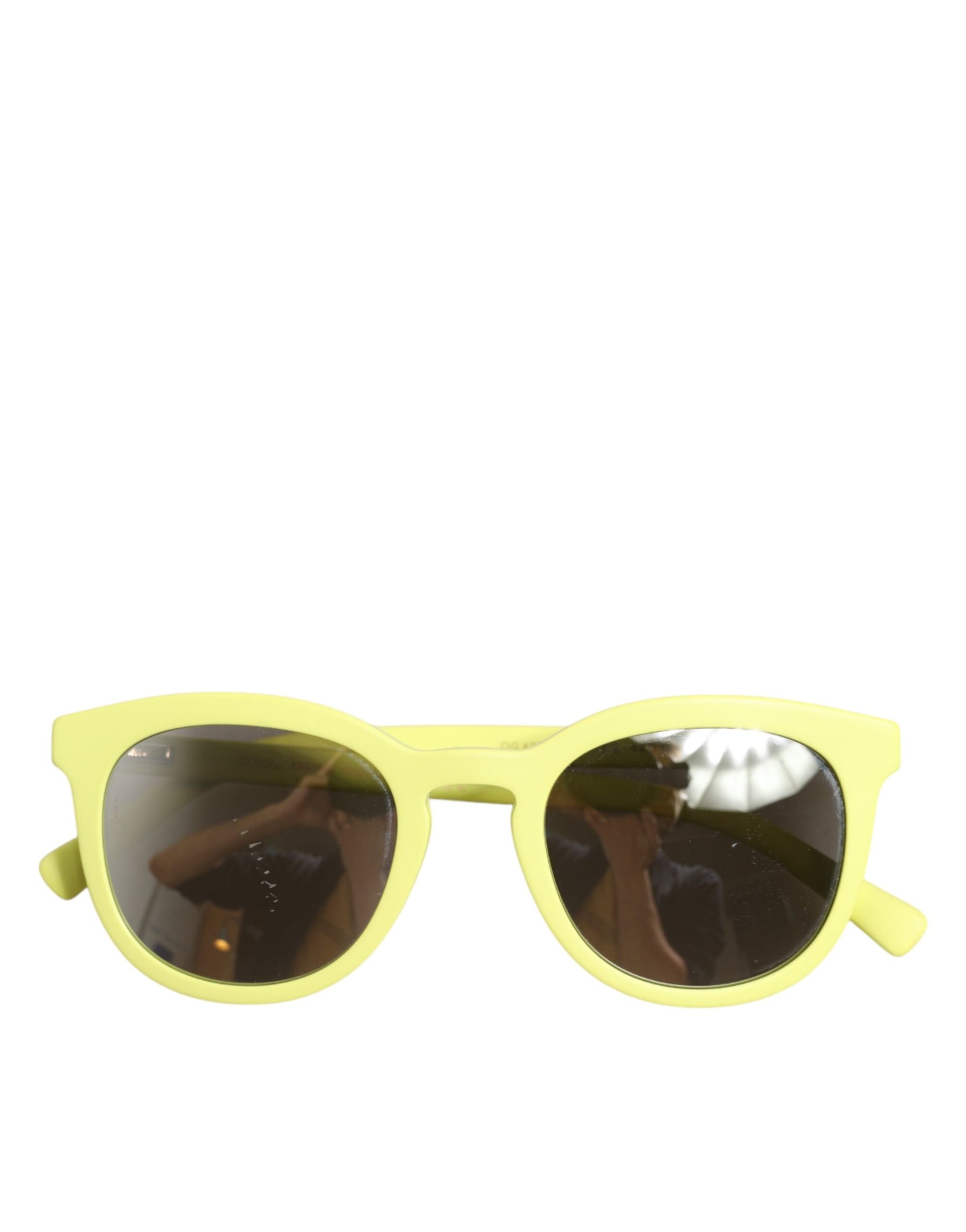 Dolce & Gabbana DG4324 Yellow Framed Mirrored Lenses Eyewear Sunglasses | Regal Royce