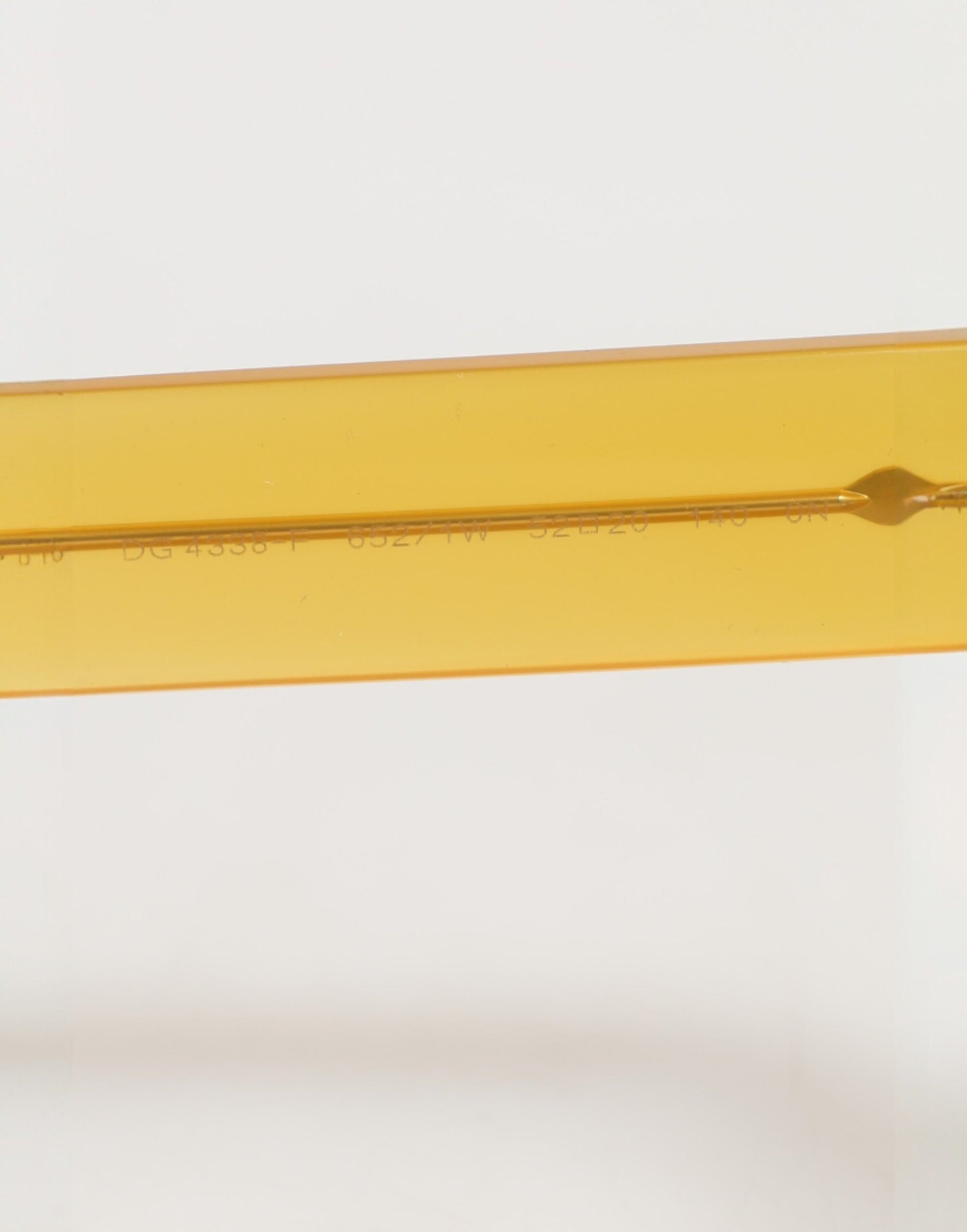 Dolce & Gabbana Yellow Acetate Eccentric Sartorial Sunglasses