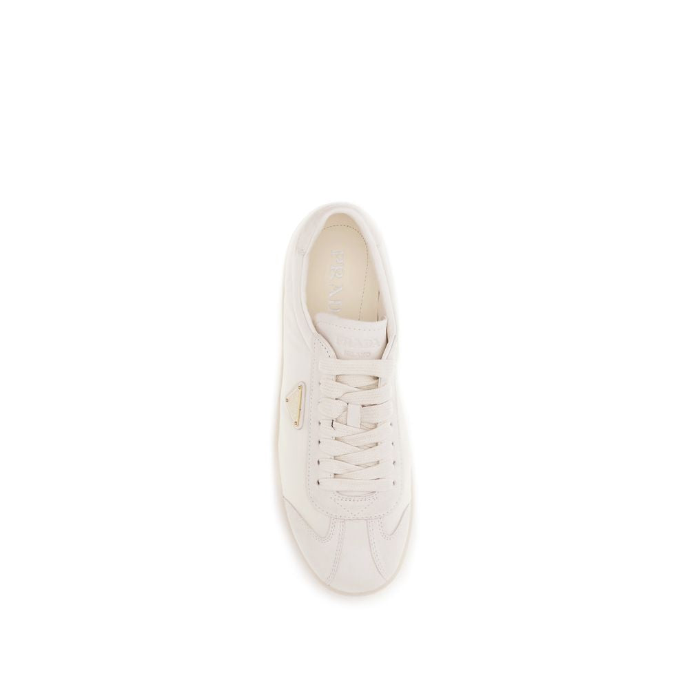 Prada Cream Polyamide Low Top Sneakers | Regal Royce