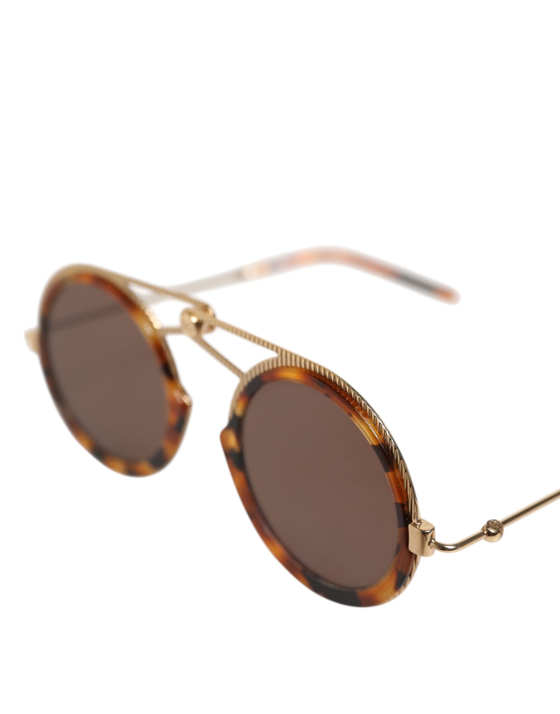 Dolce & Gabbana Gold Havana Frame DG Fatto A Mano Eyewea Sunglasses | Regal Royce
