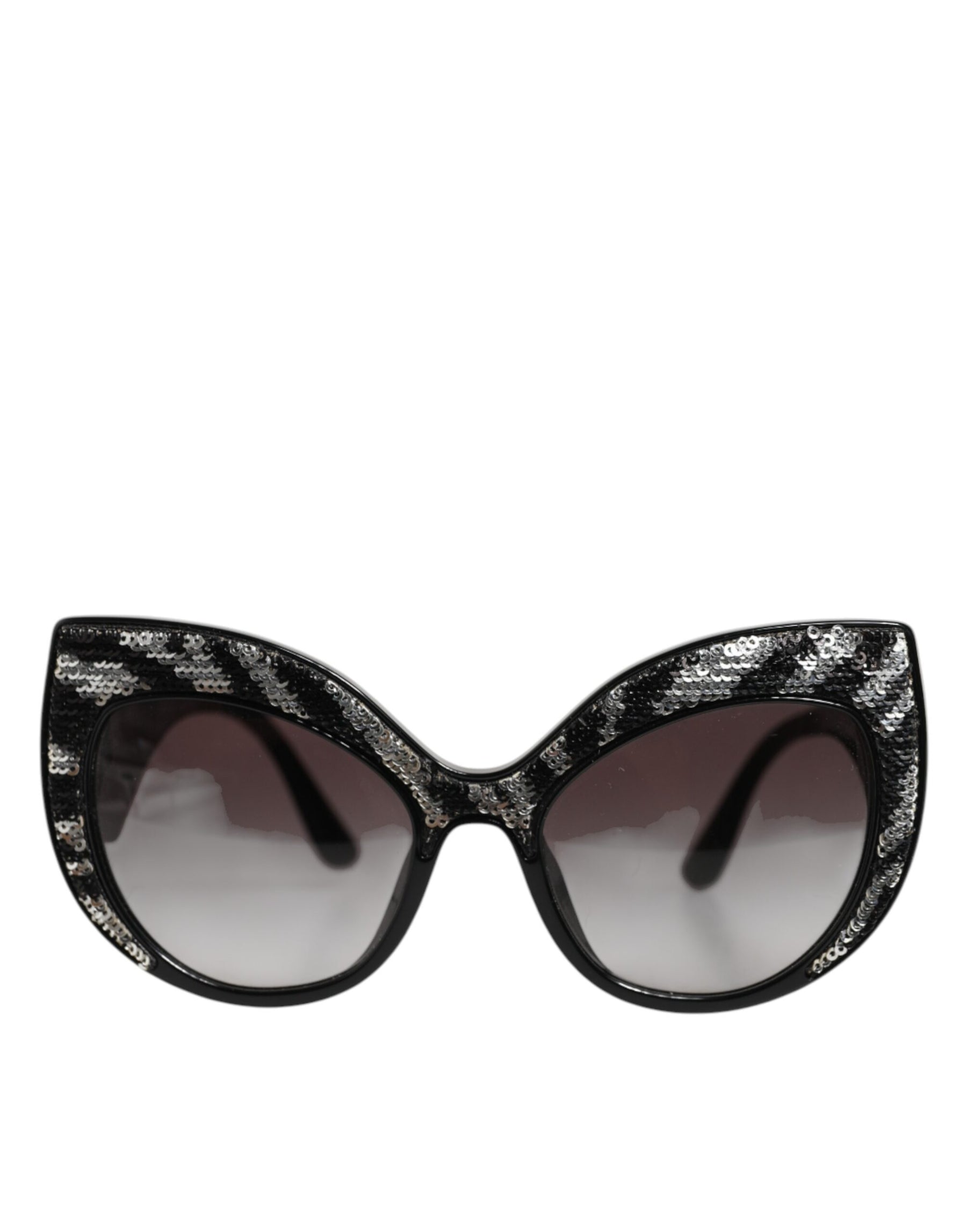 Dolce & Gabbana Black Silver Sequin Butterfly Polarized Sunglasses | Regal Royce