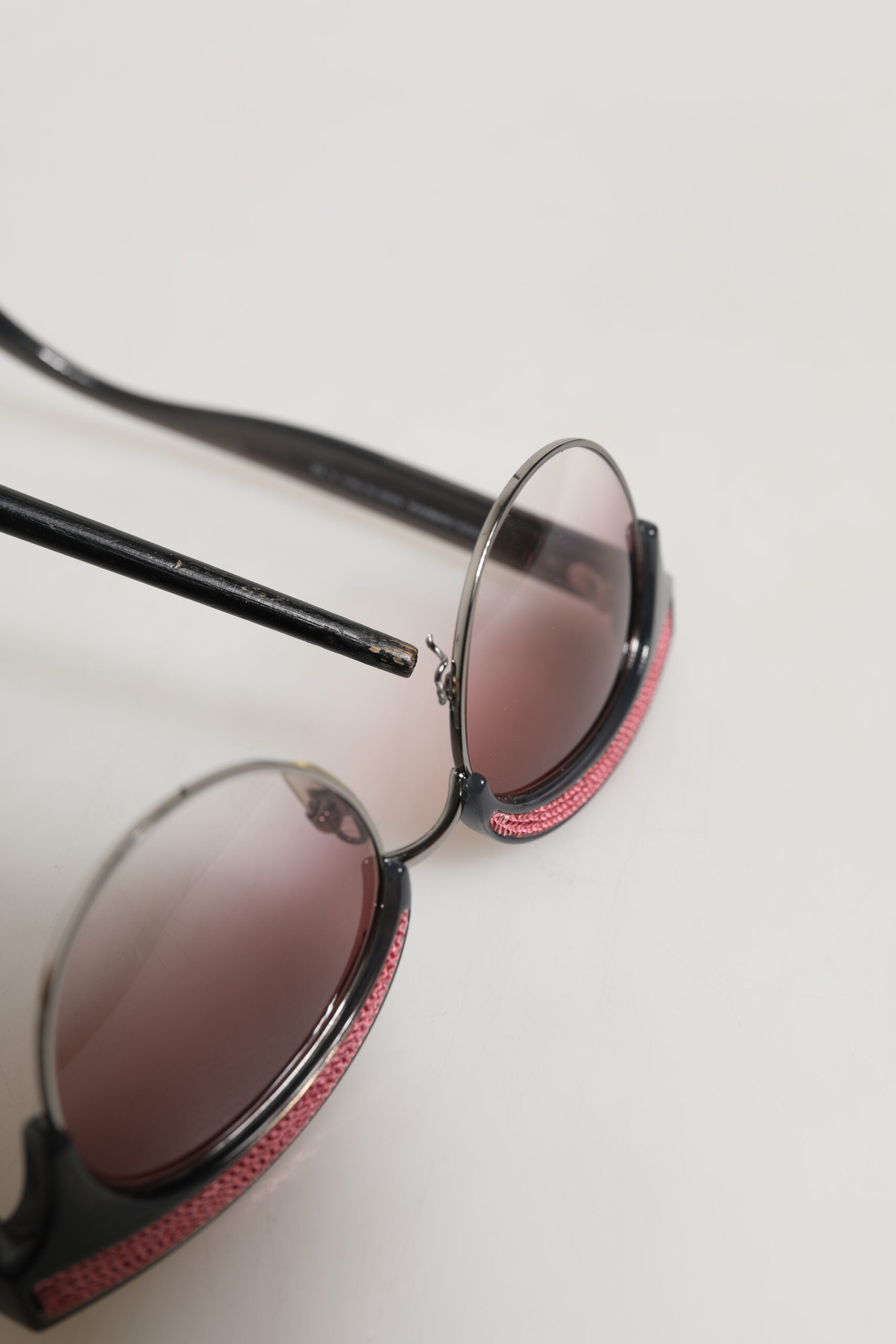 Dolce & Gabbana Black Pink Mirrored Cat Eye Sequined Sunglasses | Regal Royce