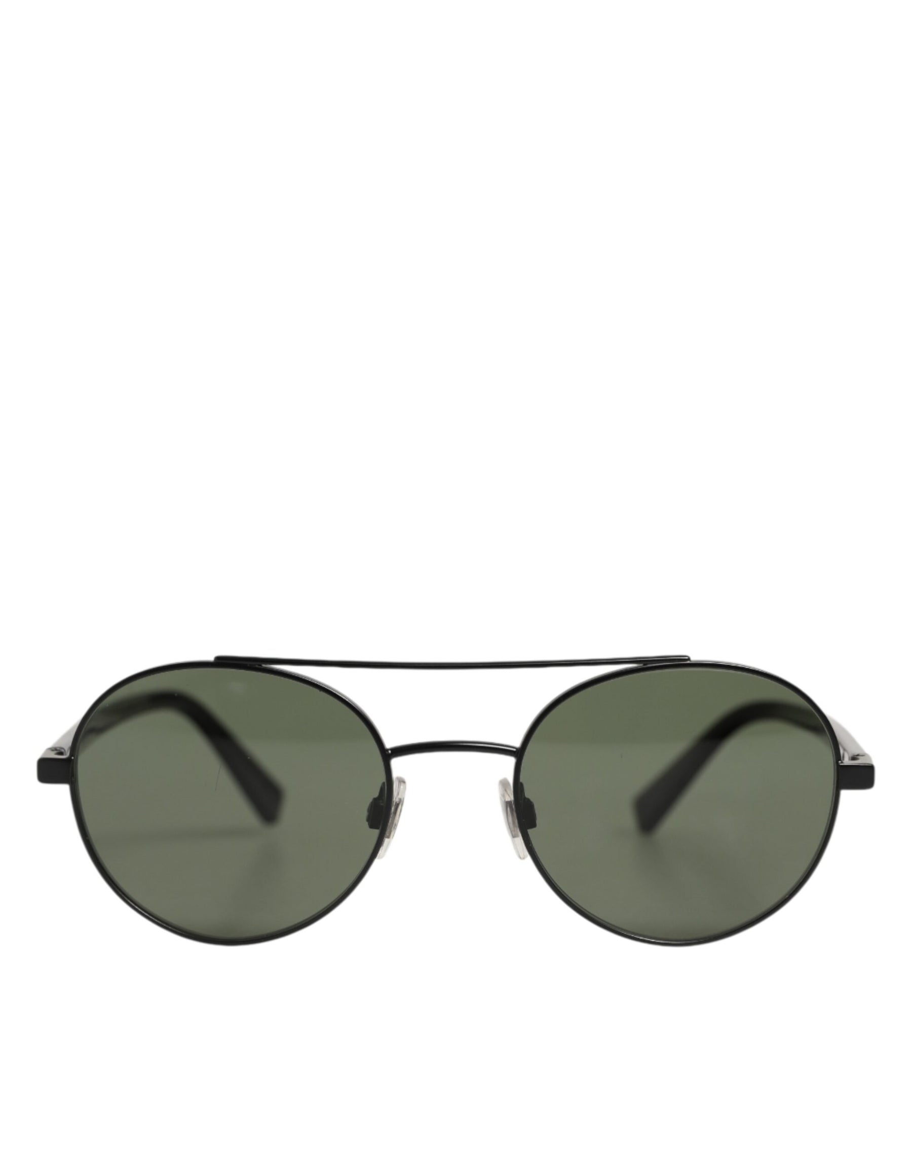Dolce & Gabbana Matte Black Steel Frame Gray Lens Sunglasses | Regal Royce