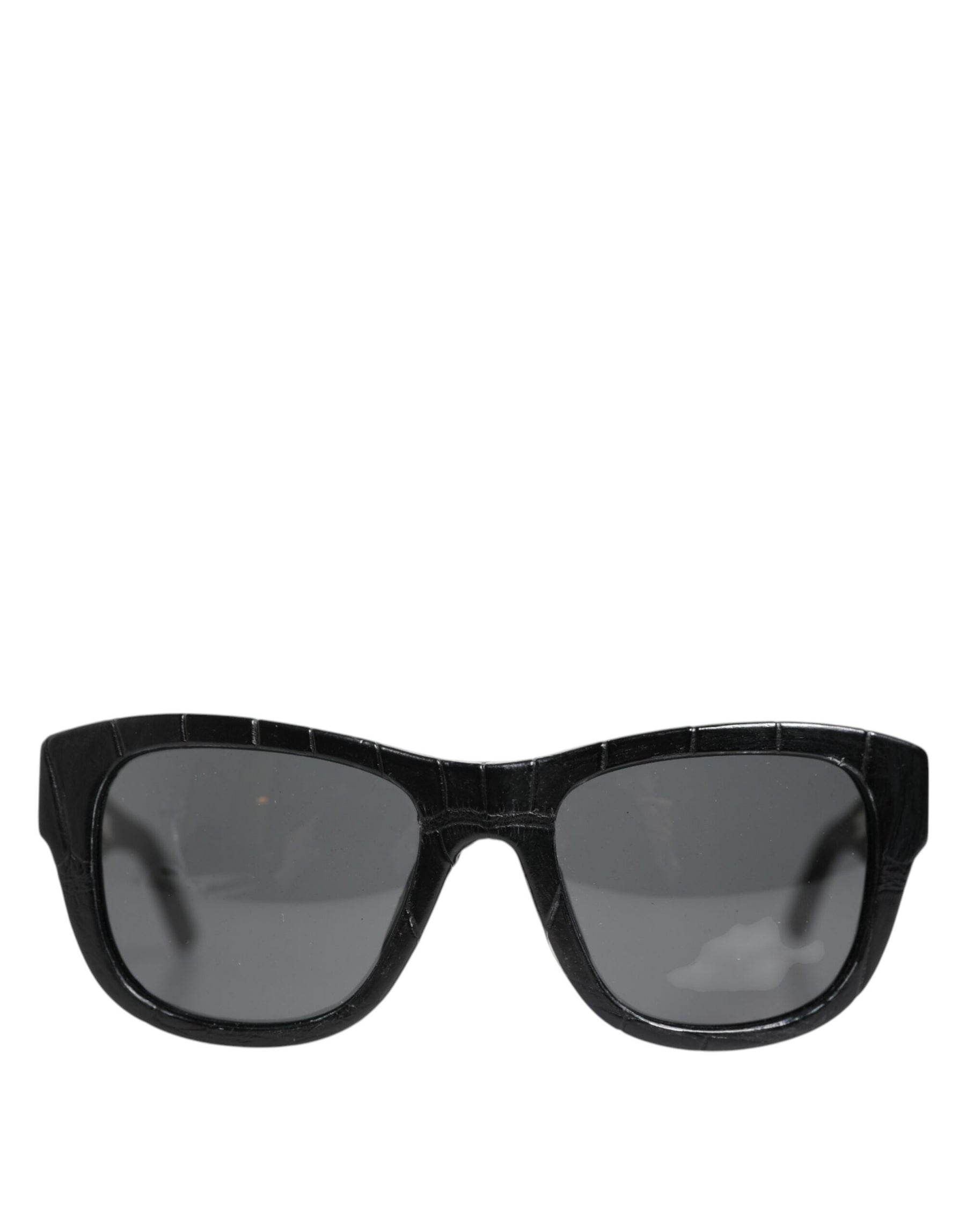 Dolce & Gabbana DG4177 Black Leather Frame Tinted Lens Sunglasses | Regal Royce