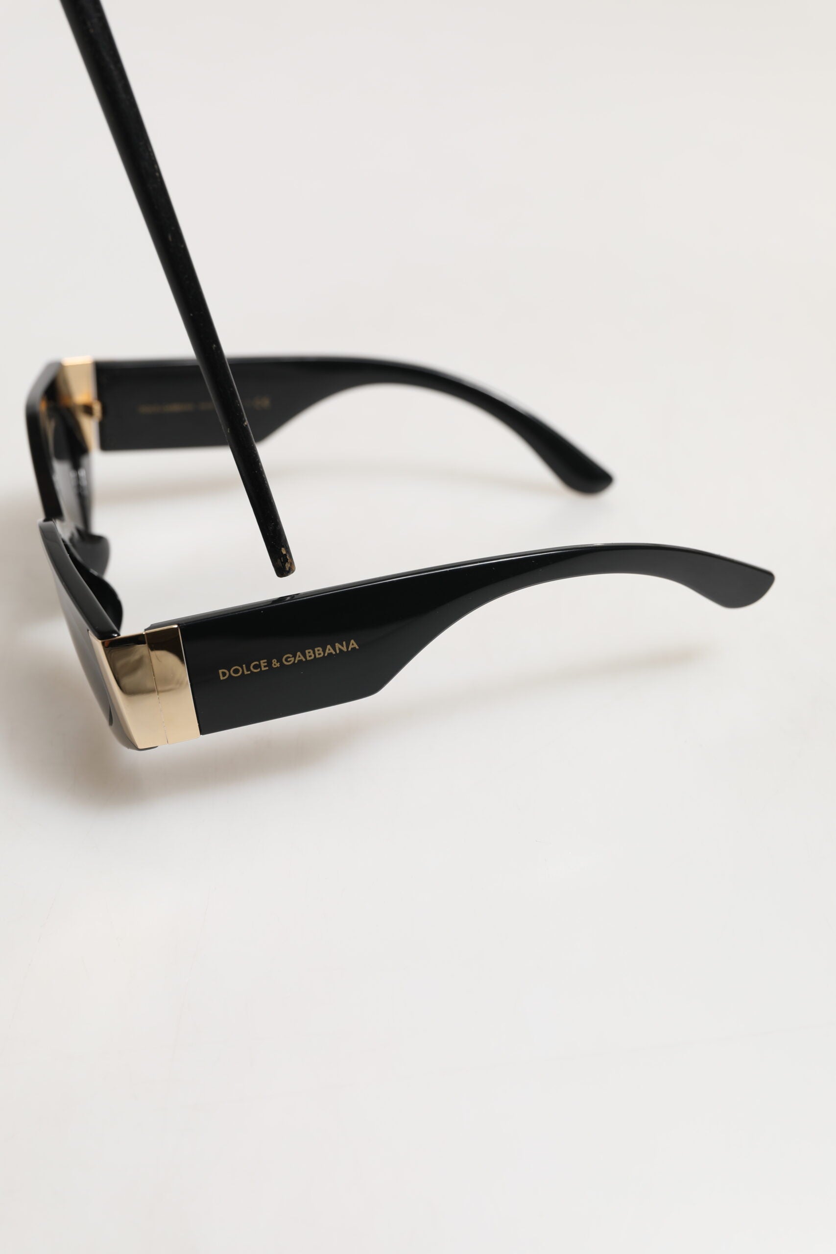 Dolce & Gabbana DG4396 Gray Gradient Black Irregular Frame Sunglasses | Regal Royce