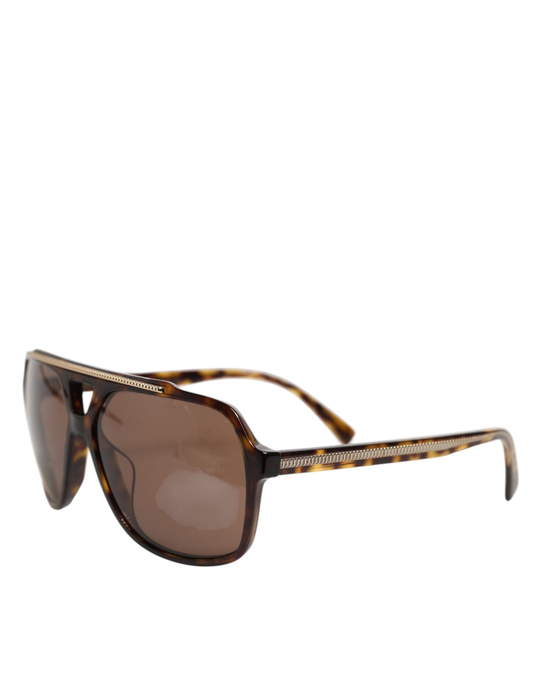 Dolce & Gabbana Dark Brown Tortoise Shell Pilot Frame Sunglasses | Regal Royce
