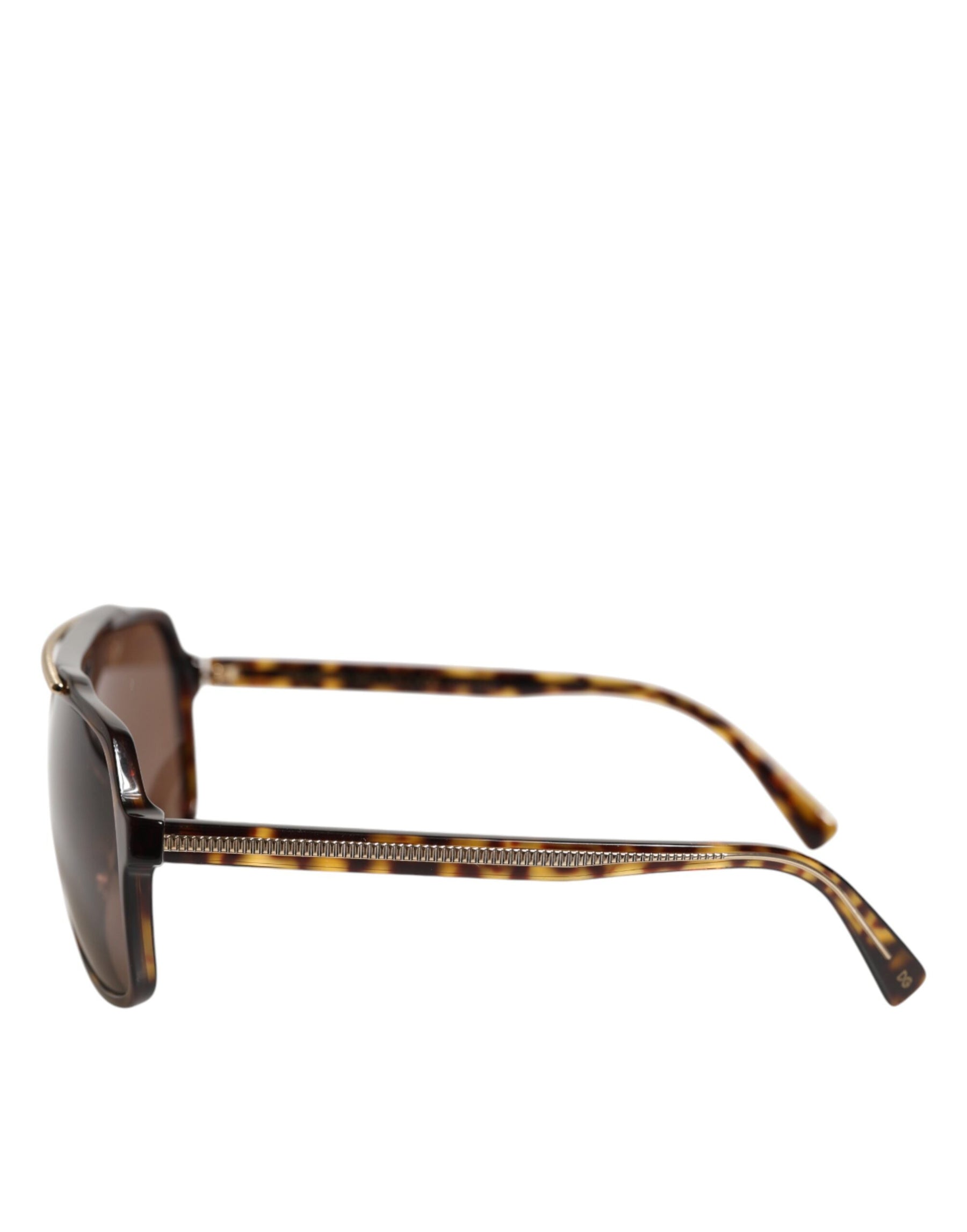 Dolce & Gabbana Dark Brown Tortoise Shell Pilot Frame Sunglasses | Regal Royce