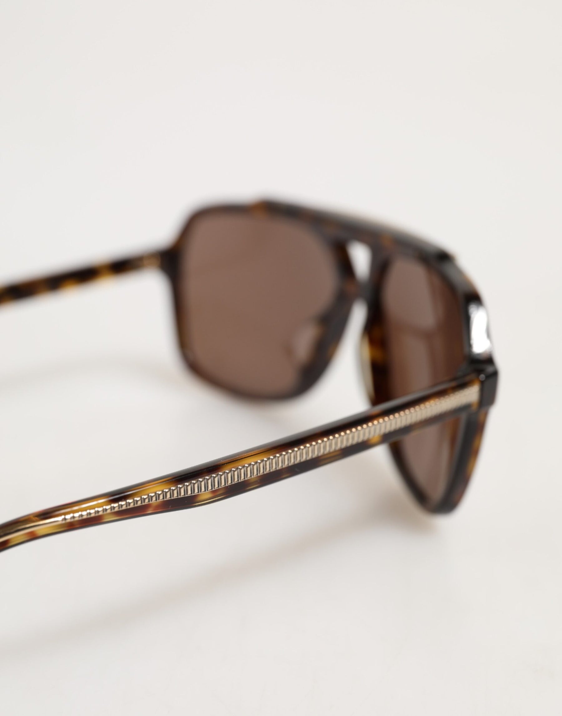 Dolce & Gabbana Dark Brown Tortoise Shell Pilot Frame Sunglasses | Regal Royce