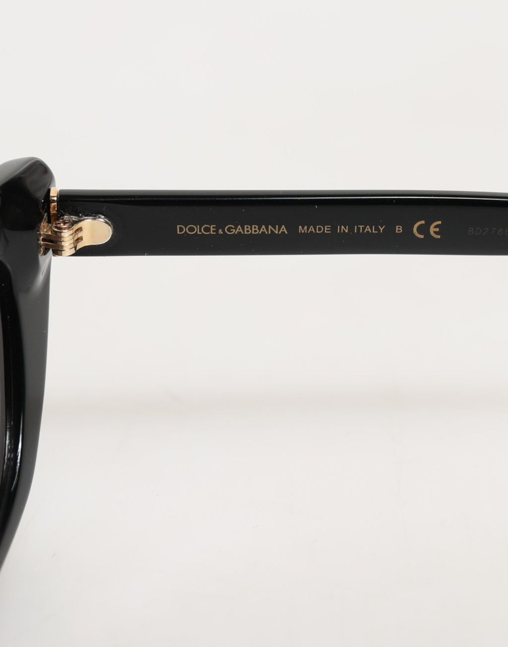 Dolce & Gabbana Black Re-Edition DNA Cat-Eye Frame Sunglasses