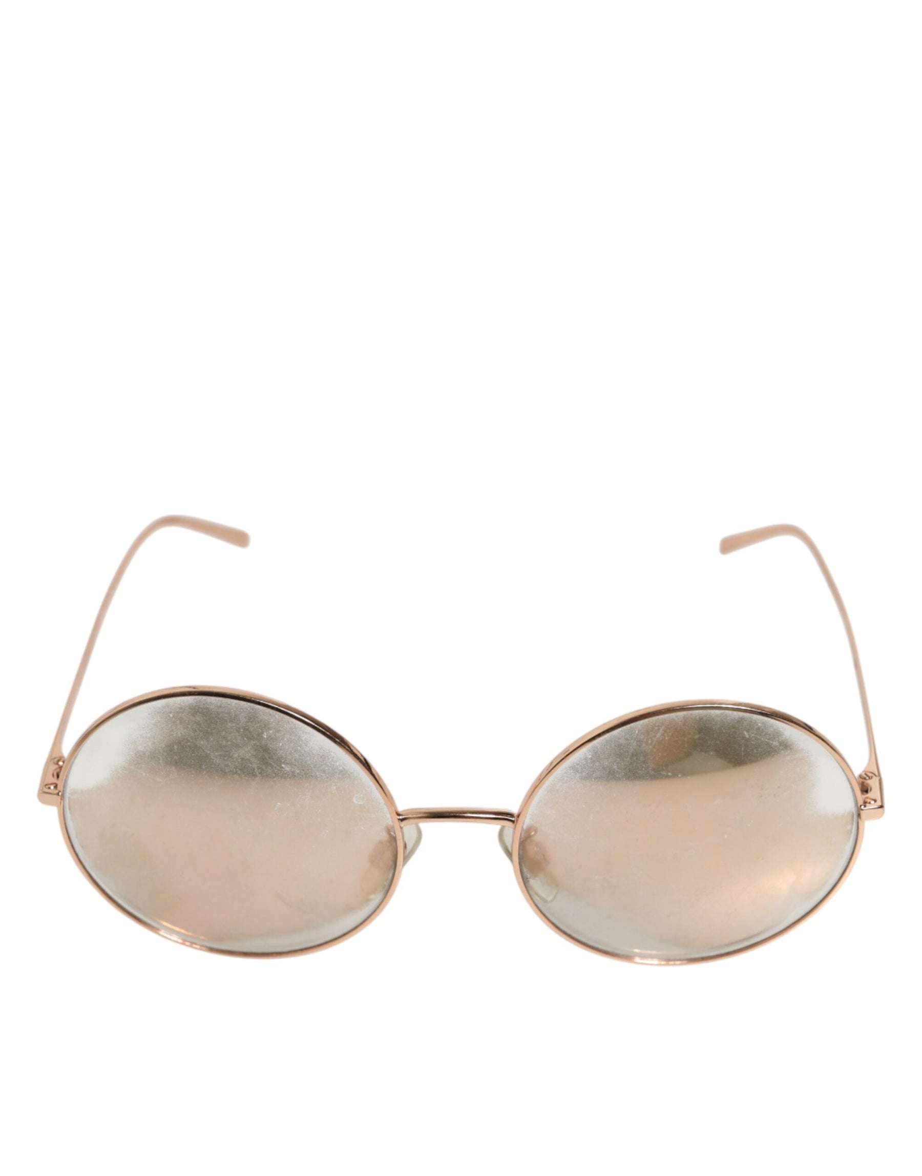 Dolce & Gabbana Rose Gold Plated Round Lenses Shades Eyewear Sunglasses | Regal Royce