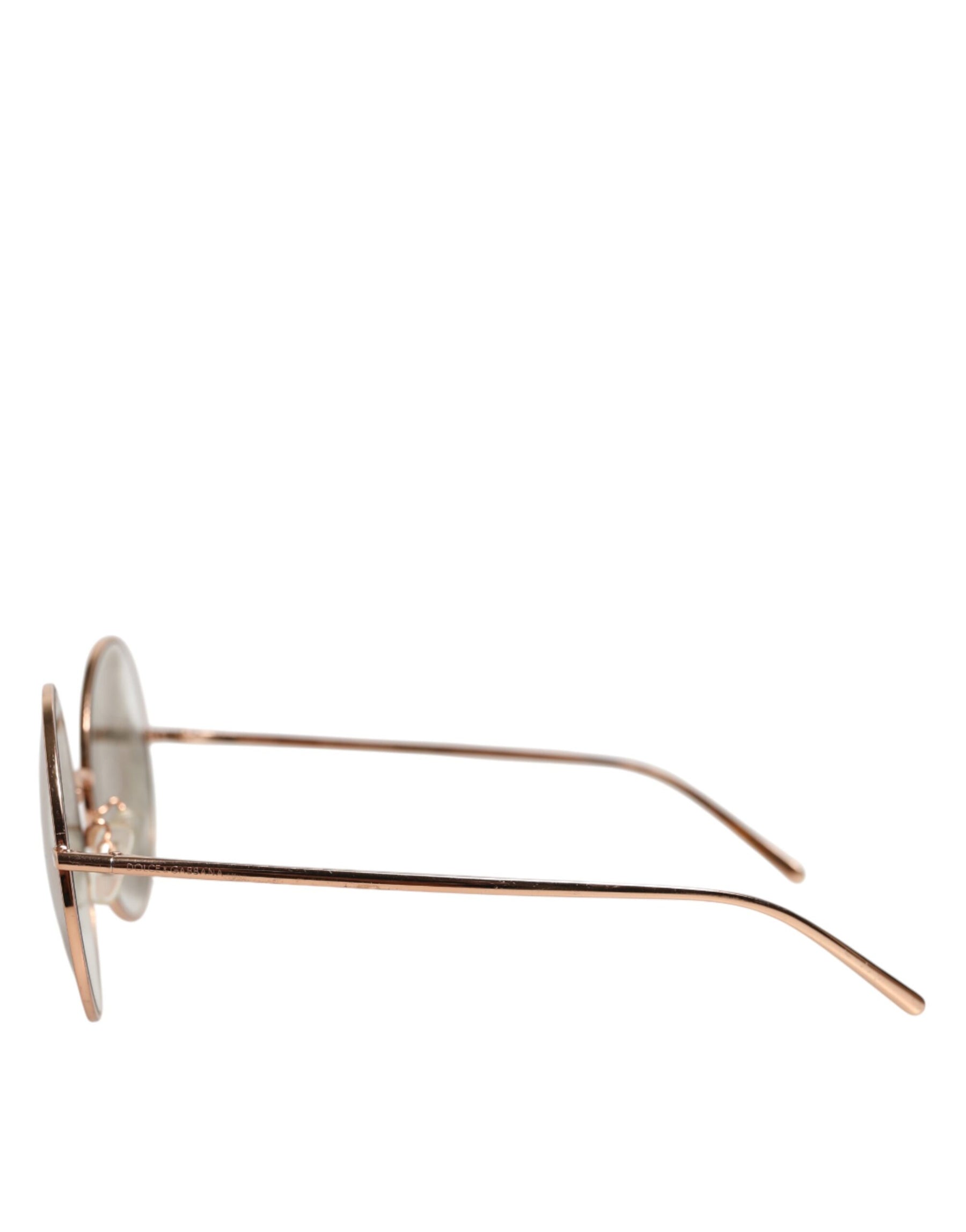 Dolce & Gabbana Rose Gold Plated Round Lenses Shades Eyewear Sunglasses | Regal Royce