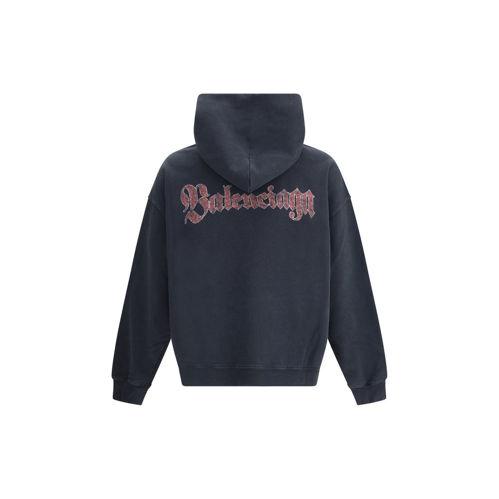 Balenciaga Black Cotton Sweatshirt