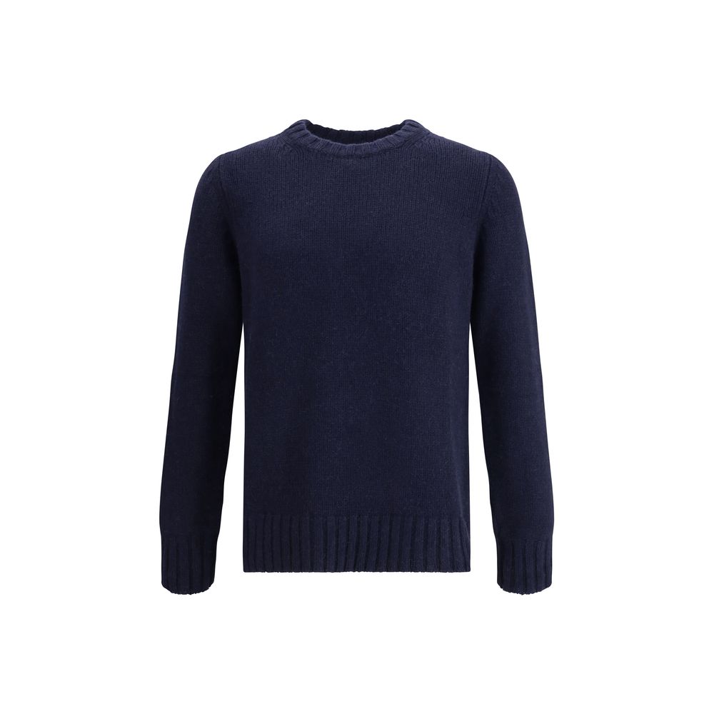 Aragona Cashmere Blue Merino Wool Sweatshirt | Regal Royce