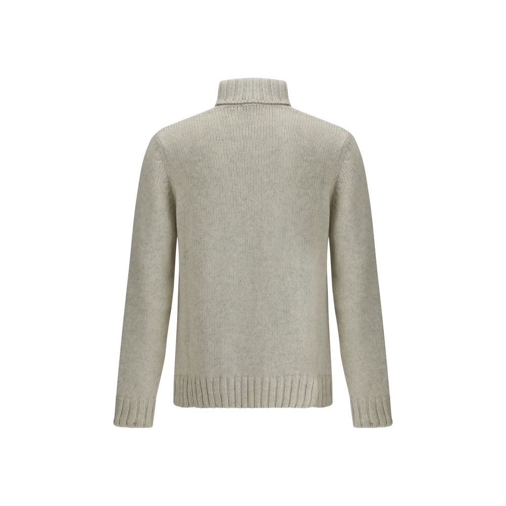 Aragona Cashmere Gray Alpaca Vicugna Pacos Turtleneck
