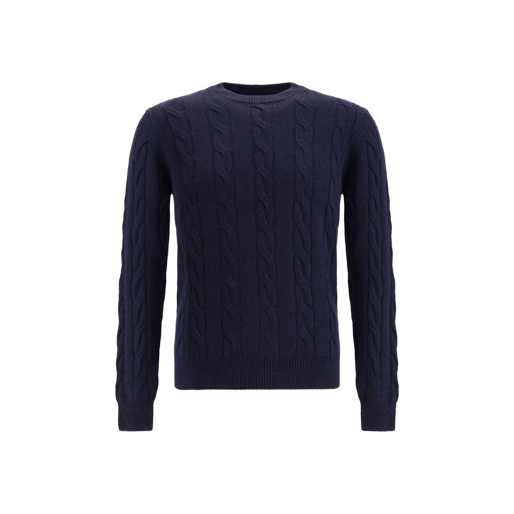 Aragona Cashmere Blue Cashmere Sweater | Regal Royce