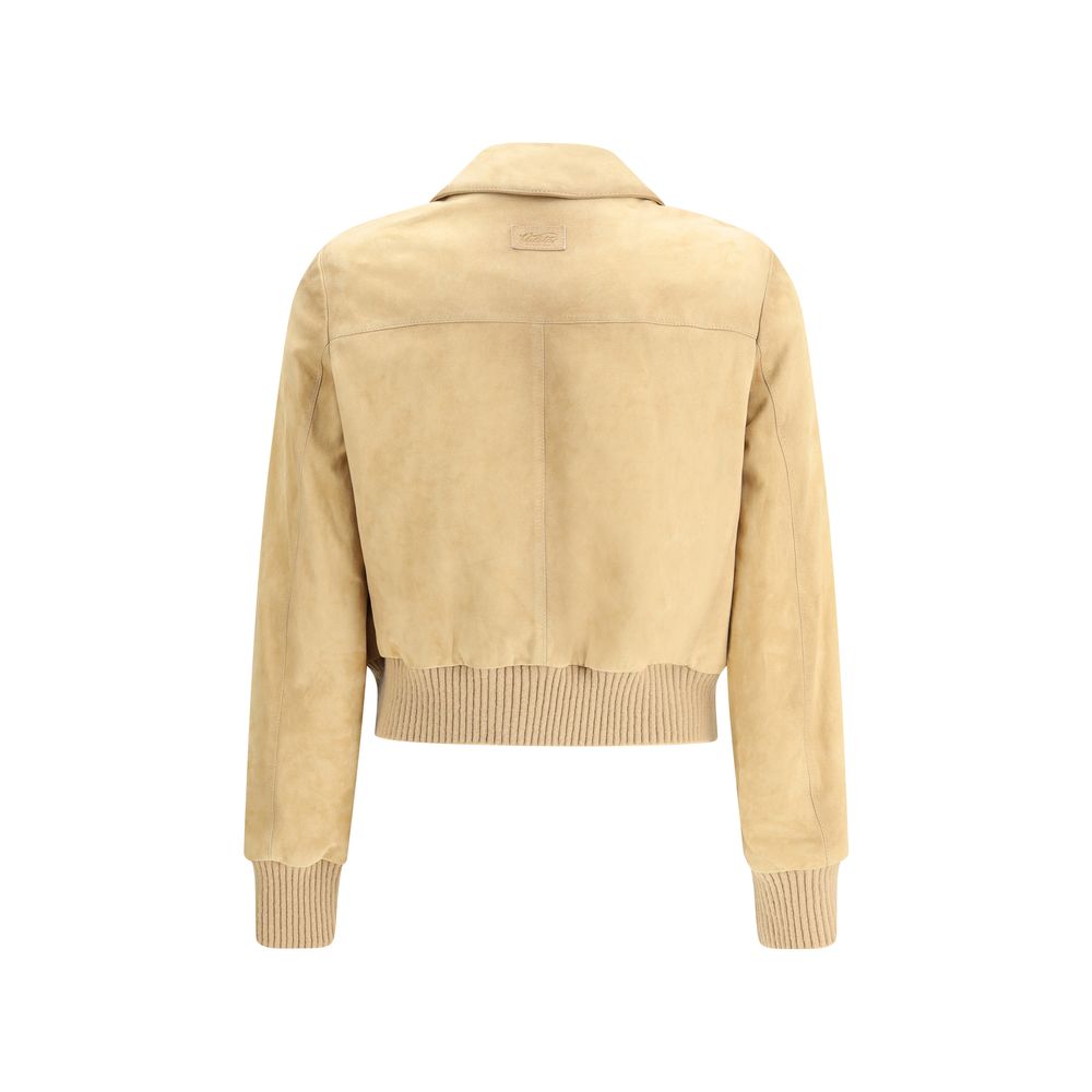 Valstar Beige Leather Jacket | Regal Royce