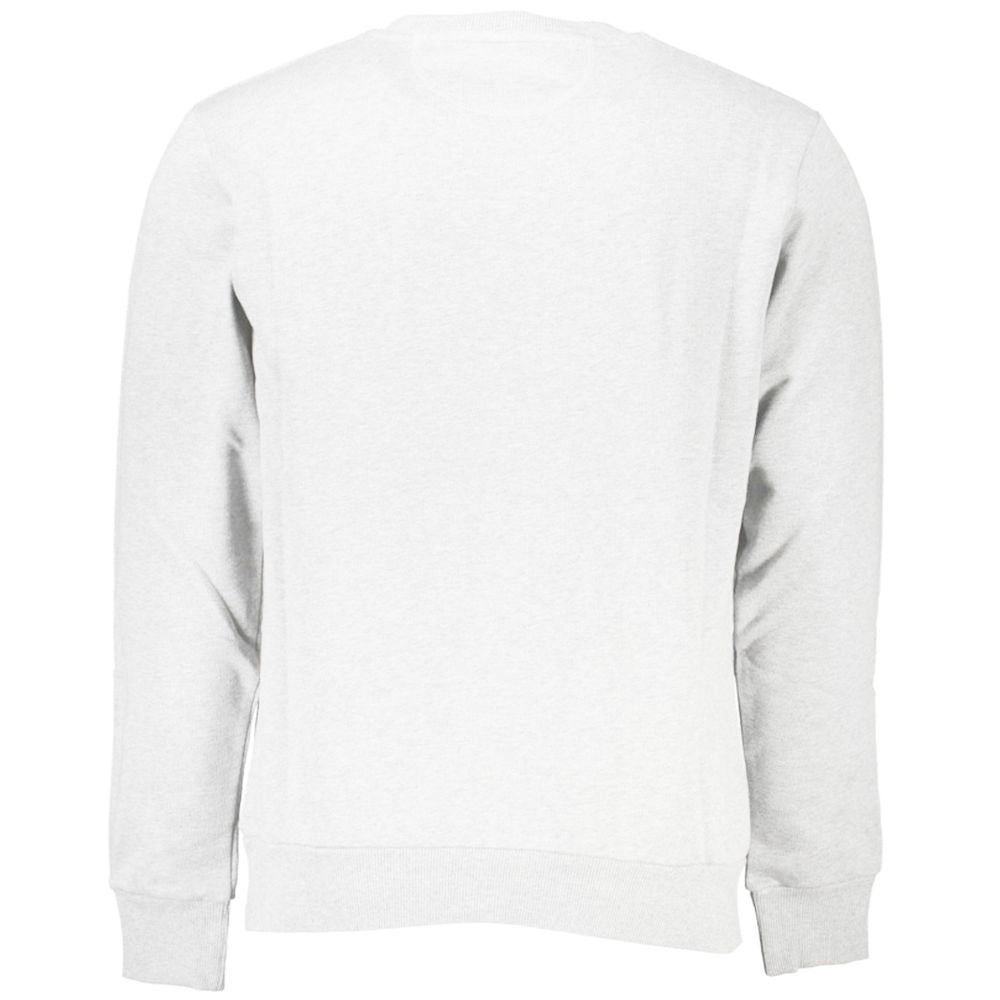 La Martina White Cotton Sweatshirt
