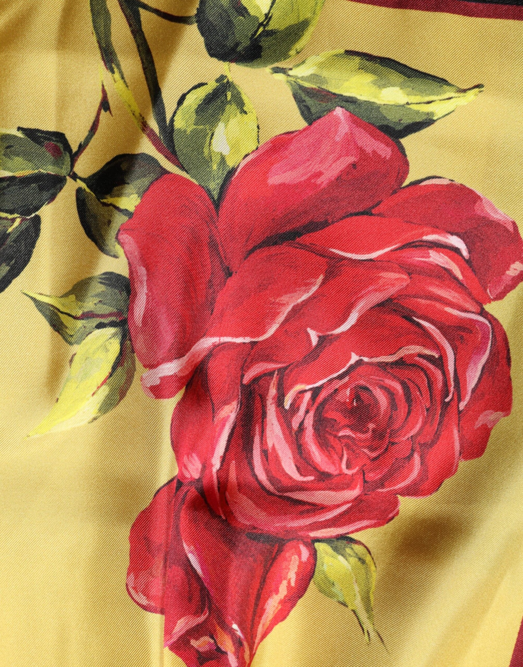 Dolce & Gabbana Yellow Floral Print Silk Men Bermuda Shorts | Regal Royce