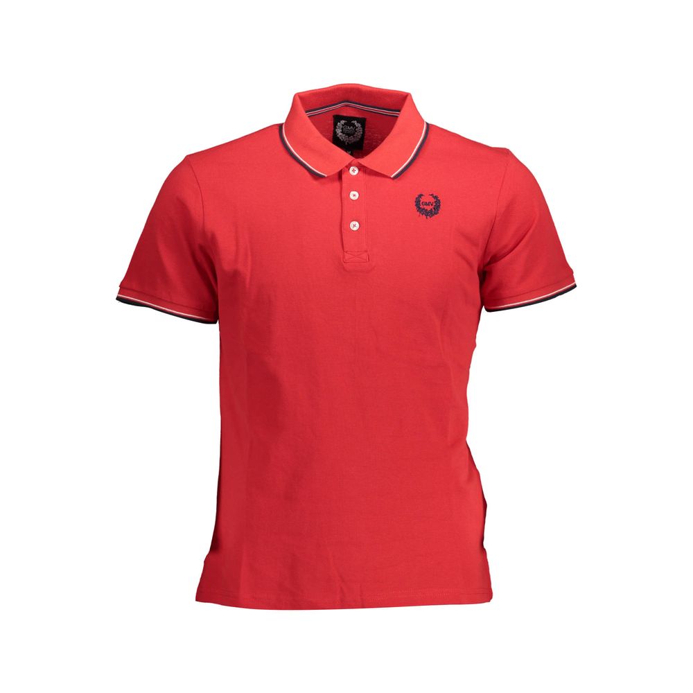 Gianmarco Venturi Red Cotton Polo Shirt