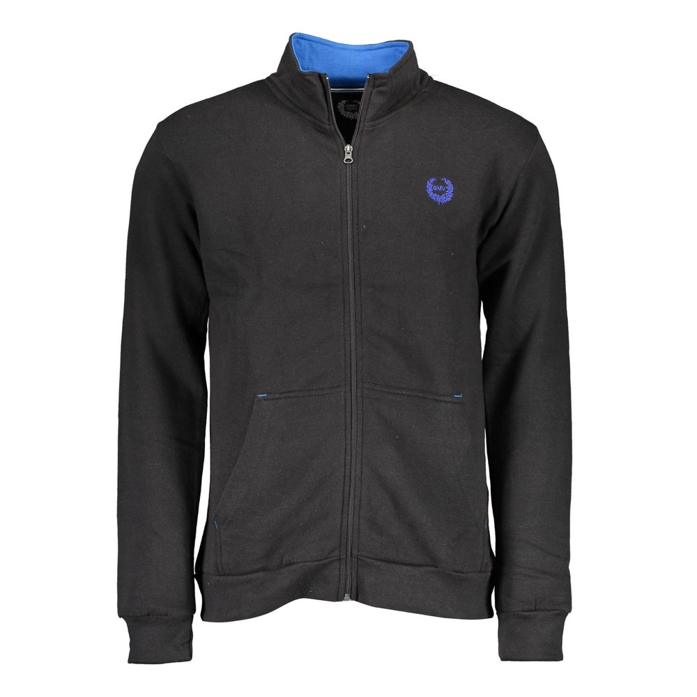 Gianmarco Venturi Black Polyester Men's Sweatshirt | Regal Royce