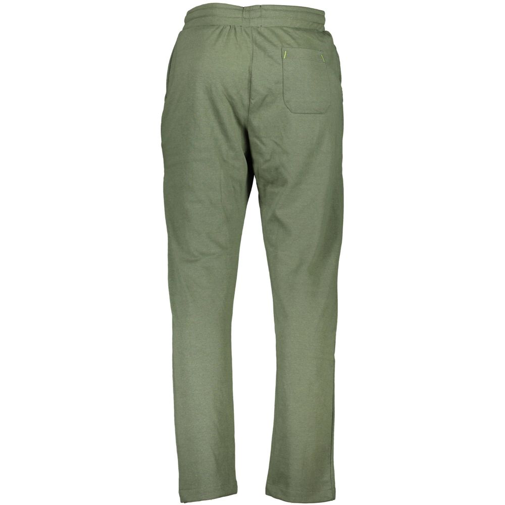 Gianmarco Venturi Verde Cotton Men Sport Pant | Regal Royce