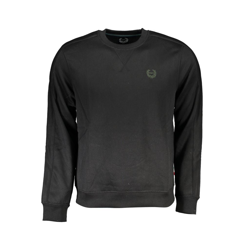 Gianmarco Venturi Black Polyester Men Sweatshirt | Regal Royce