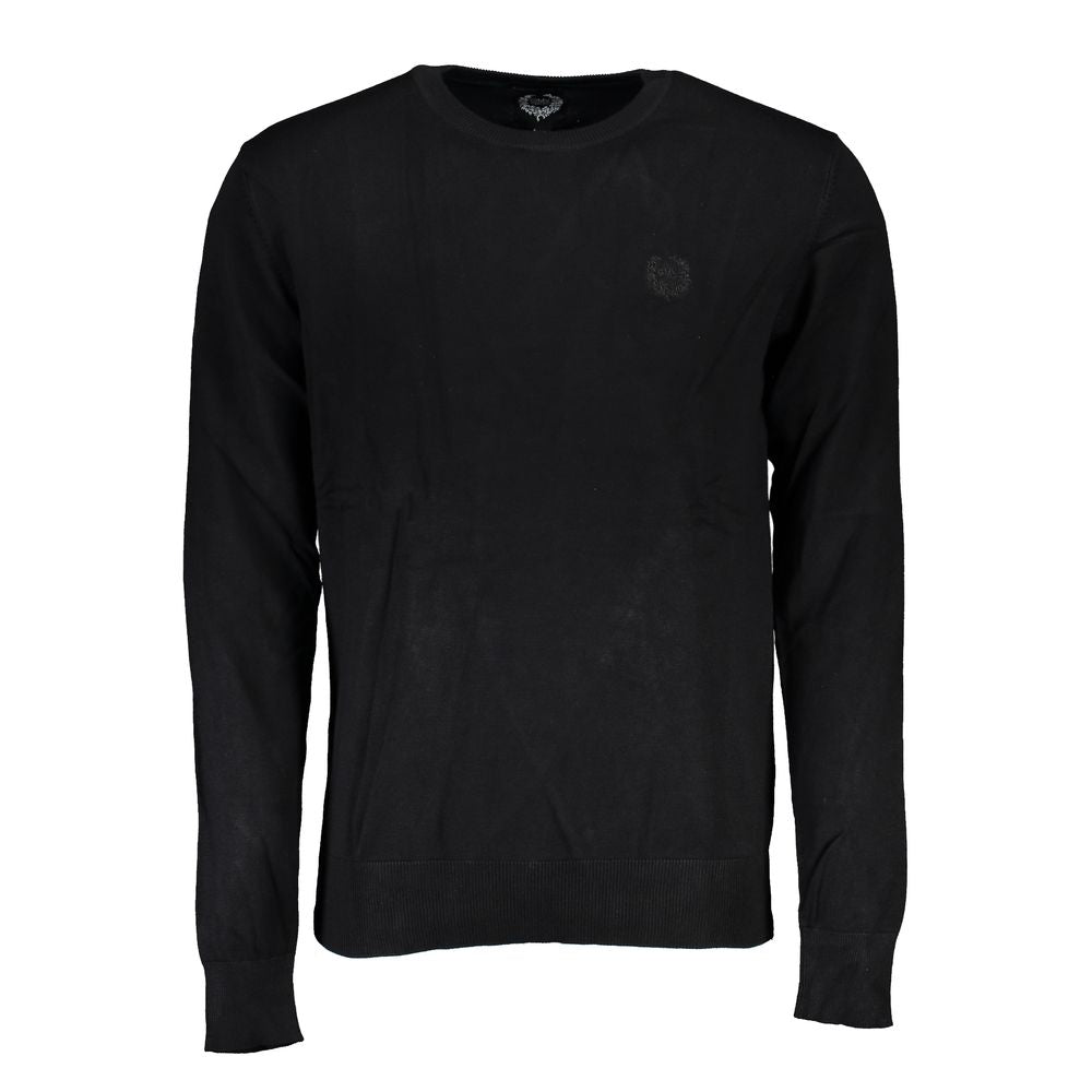 Gianmarco Venturi Black Viscose Men's Sweater | Regal Royce