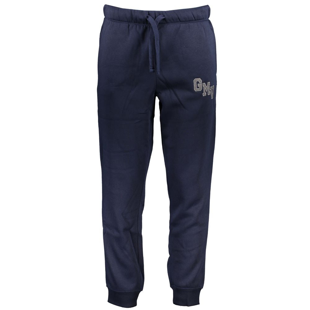 Gianmarco Venturi Blu Polyester Men's Sports Trouser | Regal Royce