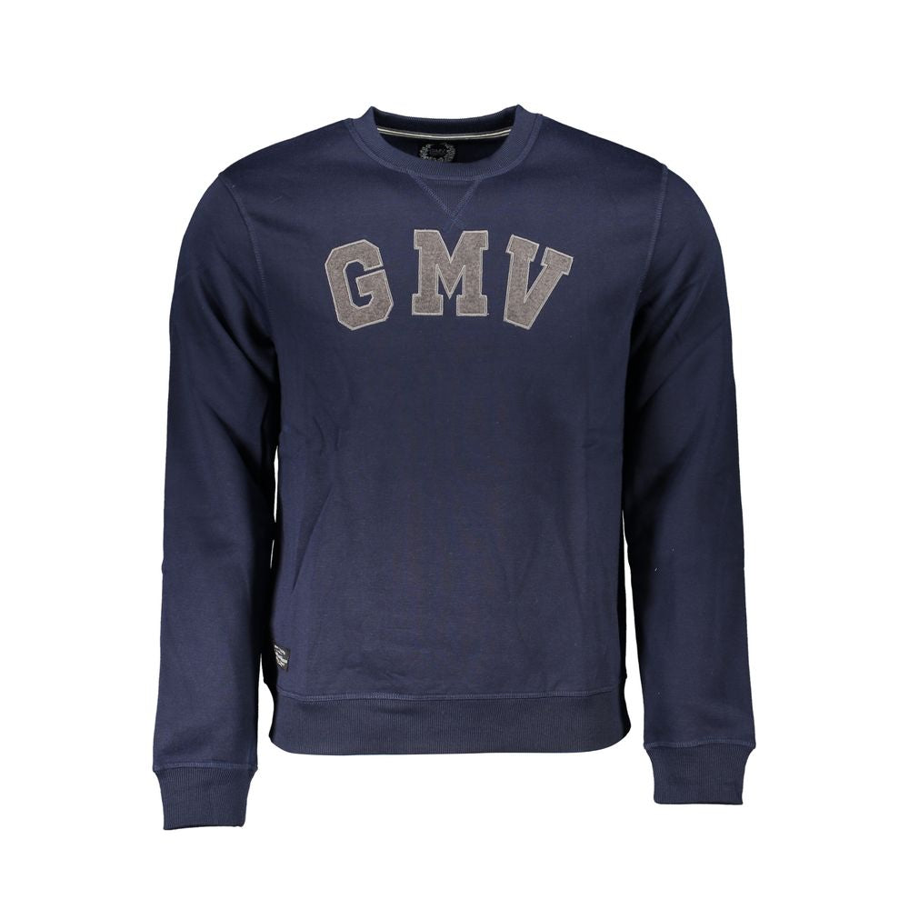 Gianmarco Venturi Blue Polyester Men Sweatshirt | Regal Royce