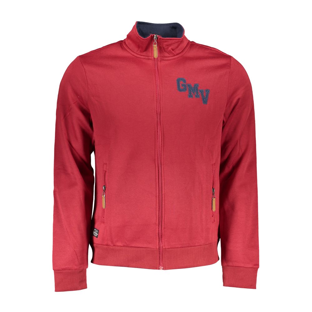 Gianmarco Venturi Red Polyester Men Sweatshirt | Regal Royce
