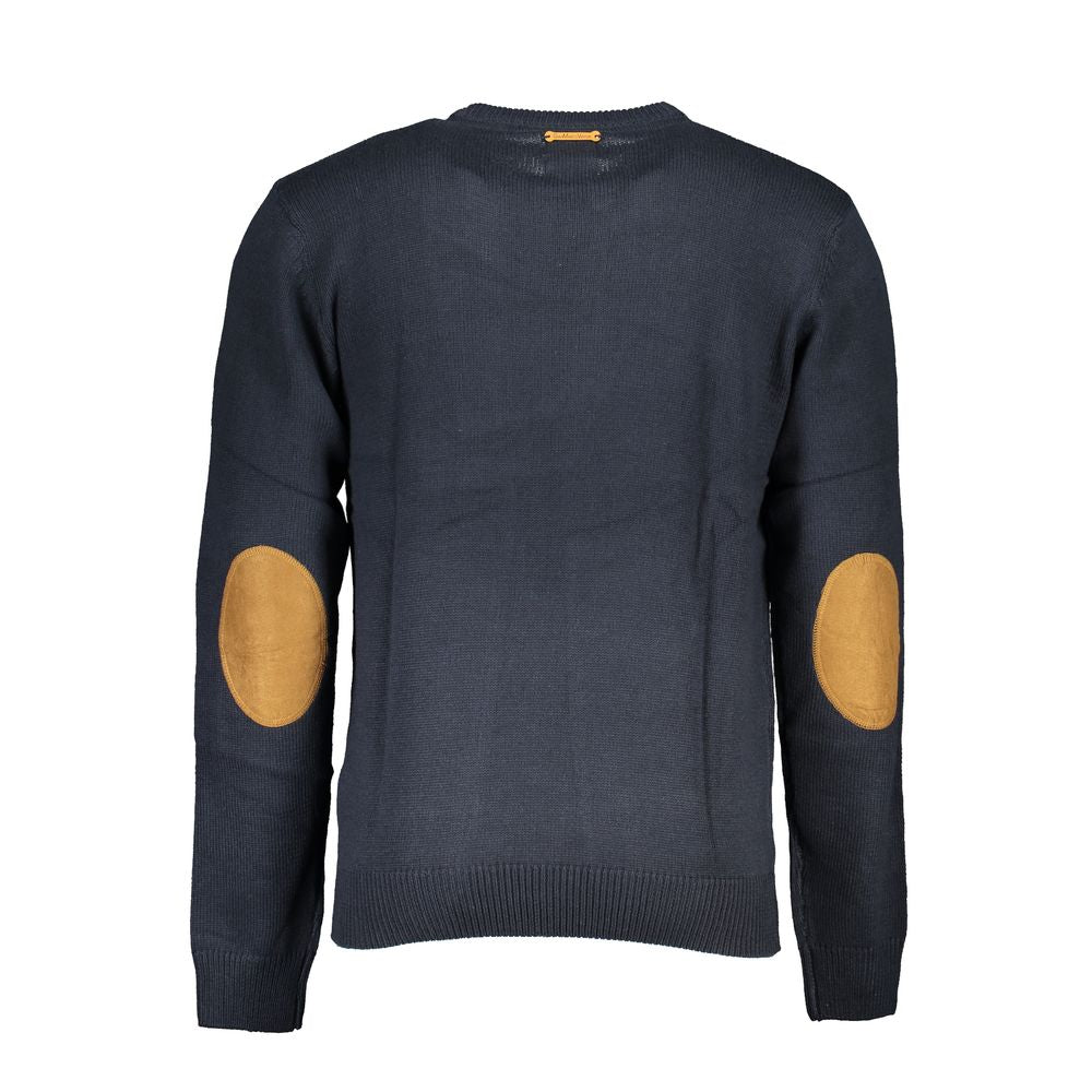 Gianmarco Venturi Blue Cotton Men's Sweater | Regal Royce
