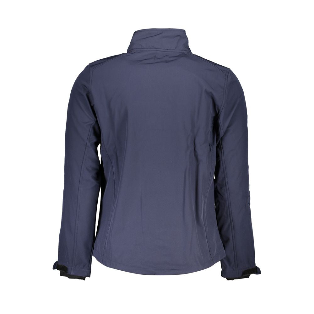 Gianmarco Venturi Blu Polyester Men's Jacket | Regal Royce